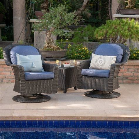 It is suitable to use both indoor and outdoor. Dearing 3 Piece Rattan Conversation Set with Cushions ...