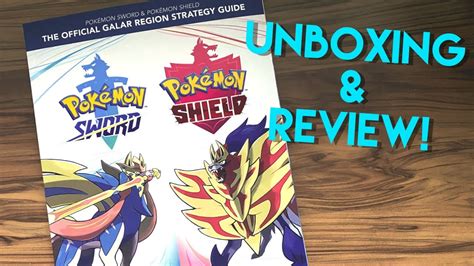 Pokemon Sword Shield The Official Galar Region Strategy Guide Unboxing Review YouTube
