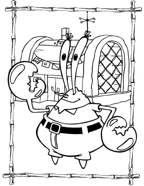 ️coloring Pages Mr Krabs Free Download