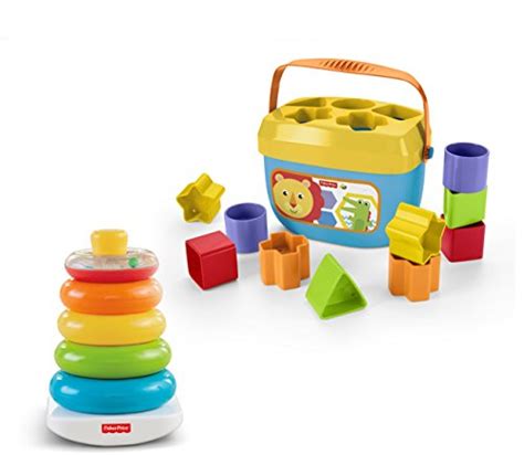 Fisher Price Infant T Set With Babys First Blocks 10 Shapes And