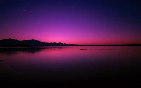 Download Wallpaper 3840x2400 Lake Sunset Horizon Night 4k Ultra Hd 1610 Hd Background