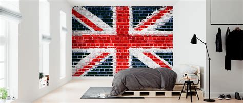 Union Jack Brick Wall Affordable Wall Mural Photowall