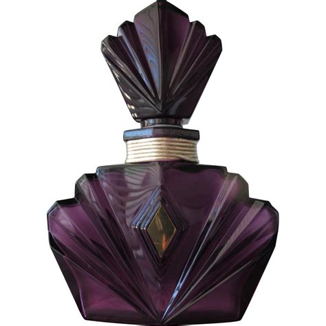 Factice Perfume Bottle Elizabeth Taylor Huge In Purple Glass Huge Time In A Bottle Ruby Lane