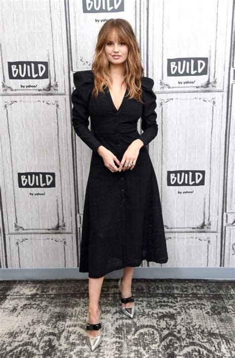 Debby Ryan In A Black Dress Visits Aol Build Series In New York 1017