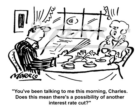 Interest Rate Cut Cartoon Ref 0459bw Business Cartoons