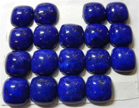 Blue Natural Lapis Lazuli Cushion Gemstone Cabochon Packaging Type