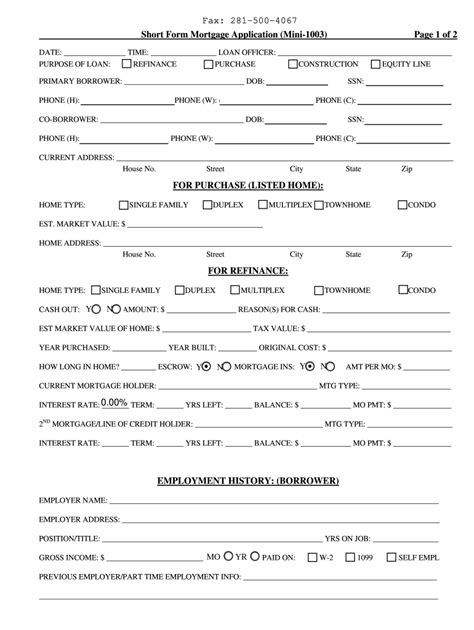 1003 Form Fill Out And Sign Online Dochub