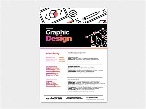Graphic Design Agency Poster Template V2 Brandpacks