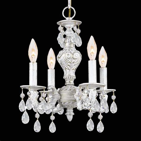 White Crystal Four Light Chandelier Magnolia Hall