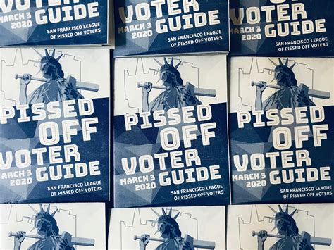 Local vote is a voter guide platform paid for by all hands on deck network, not by any candidate or candidate's committee. March 2020 Voter Guide - San Francisco League of Pissed ...