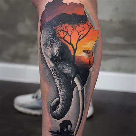 Elephant Warrior Tattoo