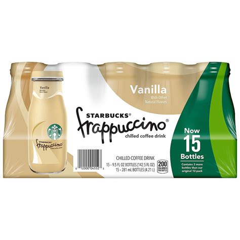 Starbucks Frappuccino Vanilla Chilled Coffee Drink 9 5 Fl Oz 15