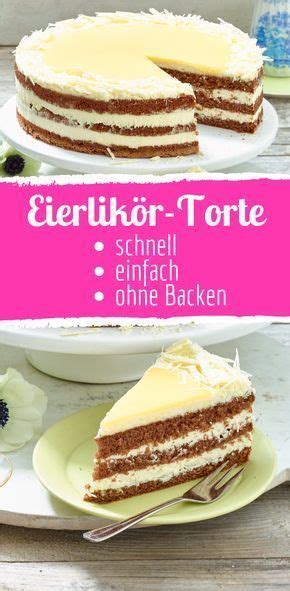 Einfach und schnell: Weiße Schokoladen-Eierlikör-Torte | Recipe | Easy ...