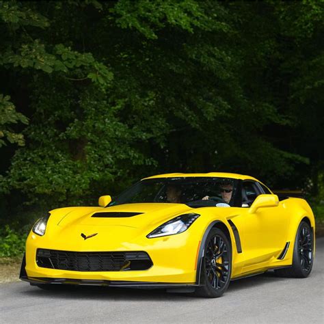 Chevrolet Corvette C7 Z06 Painted In Corvette Racing Yellow Tintcoat