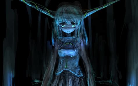 Video Games Touhou Dark Demons Horns Long Hair Oni Ibuki