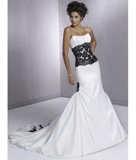 10 Best Black And White Wedding Dress Images White Wedding Dresses