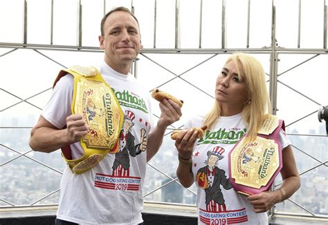 Joey Chestnut Miki Sudo Defend Titles At Nathans Famous International
