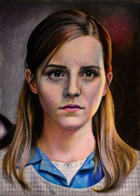 Emma Watson Colored Pencil On