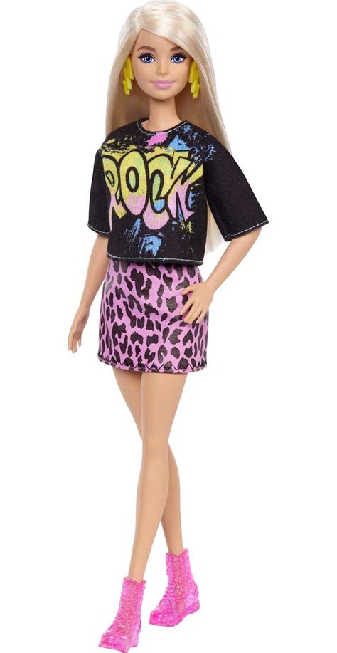 Barbie Fashionistas Doll 155 With Long Blonde Hair Wearing “rock