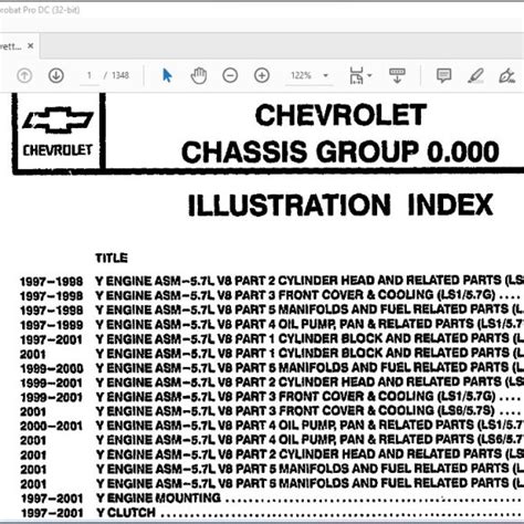 Chevrolet Corvette C5 57l Parts Manual Heydownloads Manual Downloads