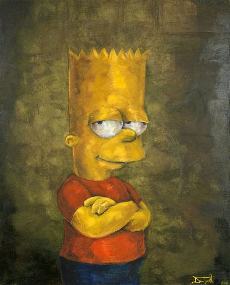 A Simpson Oil Painting Painting Watercolor