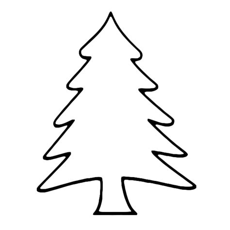 Pine Tree Outline Clipart Best