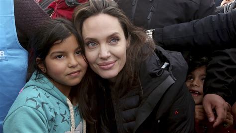 Angelina Jolie Meets Syrian Refugees Calls For End To War
