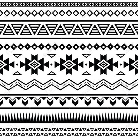 Aztec Mexican Seamless Pattern Aztek Desenleri Sanat Desen Dövme