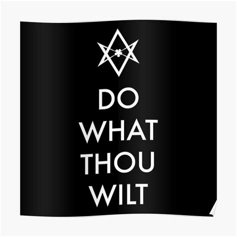 Do What Thou Wilt Aleister Crowley Thelema Poster By