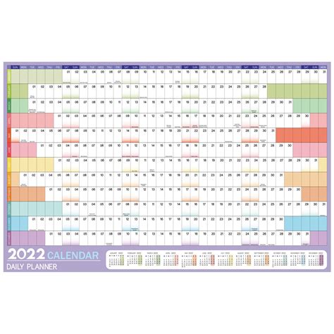 Buy Suloli Wall Planner 2022 January 2022 To December 2022 2022