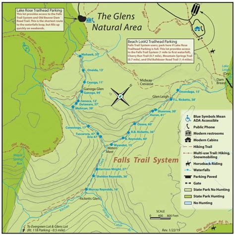 Waterfall Glen Trail Map World Map