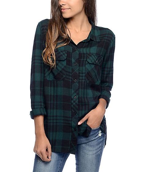 Empyre Hadley Green And Black Plaid Button Up Shirt Zumiez In 2020