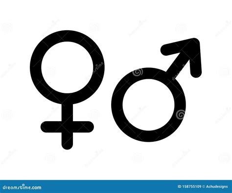 Símbolo Sexual Masculino E Feminino Ilustração do Vetor Ilustração de isolado pares