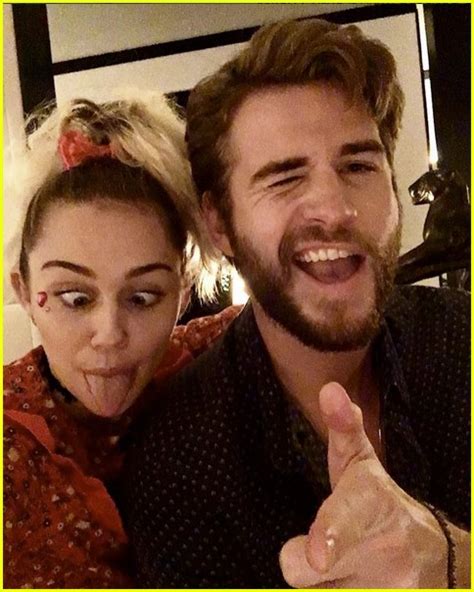 Full Sized Photo Of Miley Cyrus Silly Selfie Liam Hemsworth Birthday