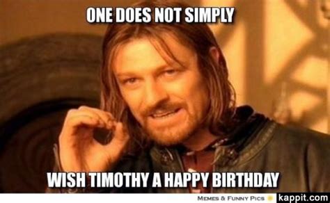 Happy Birthday Tim Funny Birthday Party
