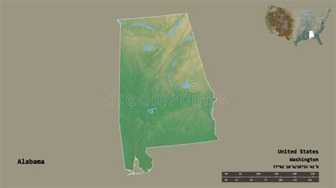 Alabama Relief Map Stock Illustration Illustration Of Geography 4467577
