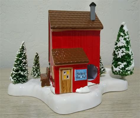 Dept 56 Snow Village Warming House In Original Box Wlight Ebay