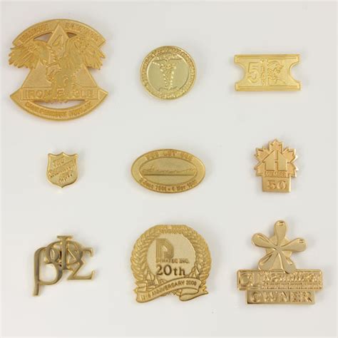 Custom Gold On Gold Lapel Pins By Kingpins Ca