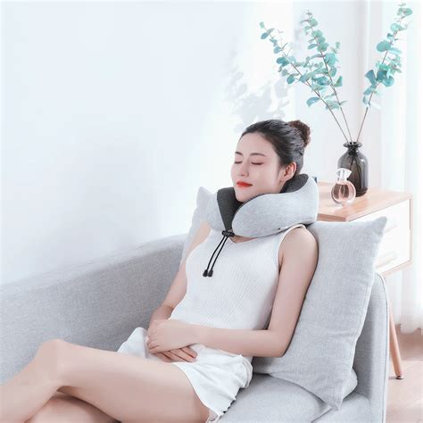 Cooling Set Eye Mask Neck Rest Cushion 3 In1 U Shape Memory Foam Travel Neck Pillow Buy Travel