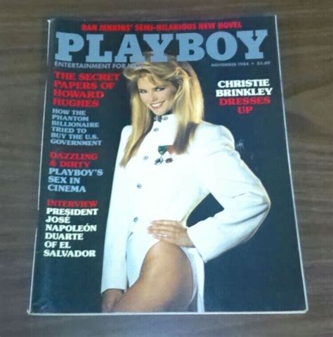 Playboy Magazine November 1984 Christie Brinkley VG Values MAVIN