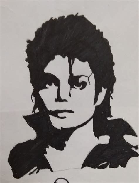 Michael Jackson Stencil Beautiful Dream Historical Figures Art