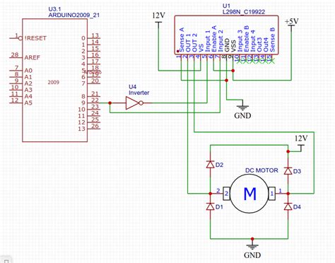 Electronic Arduino How To Interface With An H Bridge Ic L298n