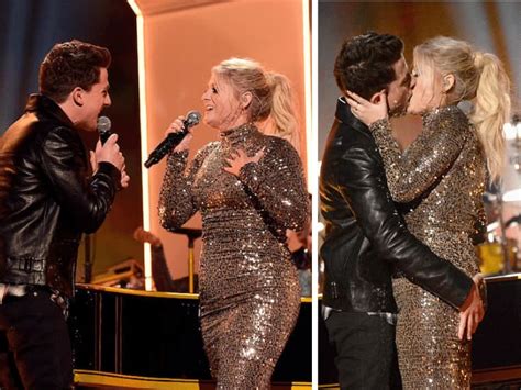 Meghan Trainor Comically Revisits Iconic Onstage Kiss With Charlie Puth