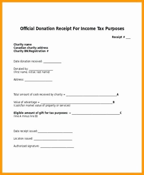 501c3 Donation Receipt Template For Your Needs