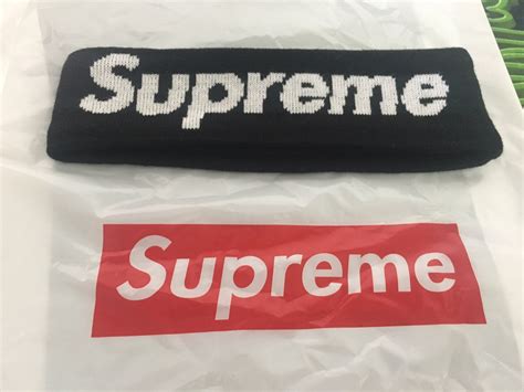 Supreme Supreme X New Era Box Logo Headband Black Grailed