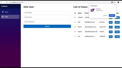 Create Full Stack Web Application In Asp Net Core Blazor Webassembly Using Sqlite And Swashbuckle