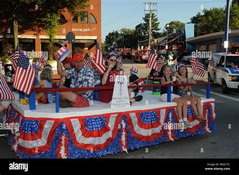A Patriotic Float In The Independence Day Parade In Annapolis Maryland