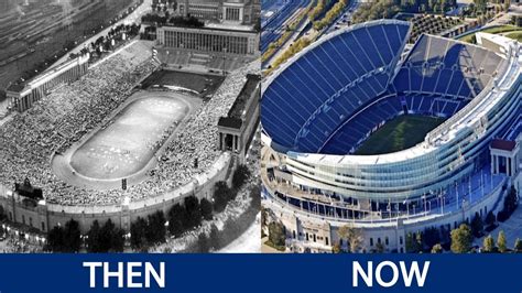 Nfl Stadiums Then And Now Youtube