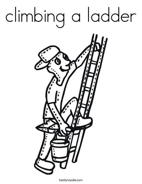 Ladder Coloring Pages Coloring Home