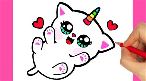 Kawaii Easy Drawings Of Cats This Tutorial Shows The Sketching And